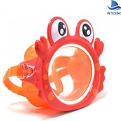 تصویر ماسک شنا کودک اینتکس طرح خرچنگ 