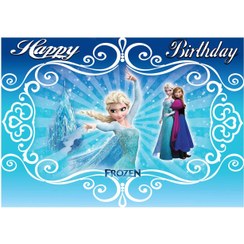 تصویر بنر تم تولد مسترتم طرح فروزن 