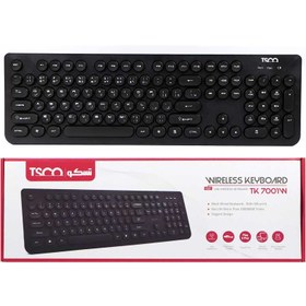 تصویر کیبورد بی سیم تسکو مدل TK 7001W TK 7001W Wireless Keyboard