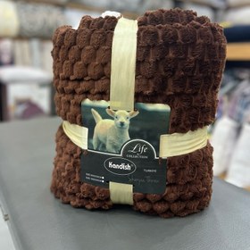 تصویر پتو‌ ابریشمی طرح اجری دورو دونفره برند کاندیش 