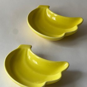 تصویر ست ۲ عددی مزه‌خوری طرح موز 