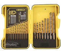 تصویر مجموعه 20 عددی مته کنزاکس مدل KDB-120 Kenzax KDB-120 Drill Bit 20 PCS