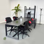 تصویر میز کنفرانس دکومهر مدل M208 با پایه فلزی 