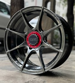 تصویر رینگ اسپرت سایز ۱۵ (۱۰۸×۴) دودی Oz Formula Sport wheel size 15" (4×108) HB Oz formula