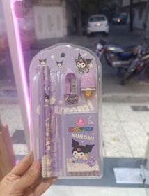 تصویر پک لوازم تحریر کرومی 