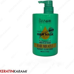 تصویر ماسک گیاهی پروتئینه گلامور حجم ۹۰۰ میلی‌لیتر (glamor herbal mask) 