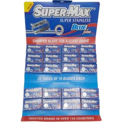 تصویر تیغ سوپرمکس آبیsuper-max بسته 10 عددی 