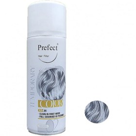 تصویر اسپری مو رنگی پرفکت شماره 02 نقره ای Silver (150 میل) Perfect silver Temporary Hair Color Spray NO.02-150ml