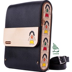 تصویر کیف چرم دوشی هانا 