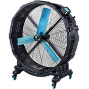 تصویر پنکه ایستاده صنعتی بزرگ با ۳ پره 