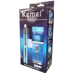 تصویر ست اصلاح موی بینی و ابروی شارژی کمی Kemei Nose & HIS Eyebrows Hair Trimmer KM-491 