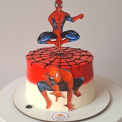 تصویر کیک مرد عنکبوتی شماره یک Spider man cake