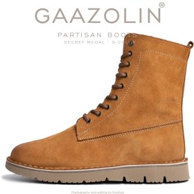 تصویر بوت پارتیزان گازولین شتری جیر – GAAZOLIN Partisan Boots Secret Medal S 