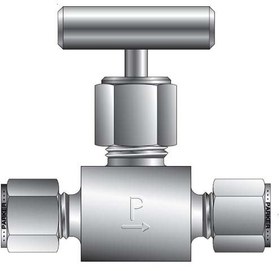 تصویر نیدل ولو پارکر 1/4 اینچ تیوپ خور 6000psi مدل 4A-SN6LR-SS SN6 Series Needle Valves PARKER 1/4 OD