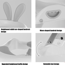 تصویر تبدیل توالت فرنگی پله دار طرح خرگوش 