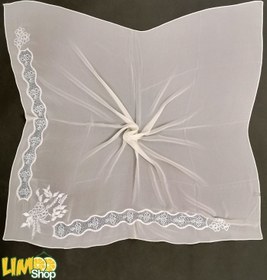 تصویر روسری سفید عروس 