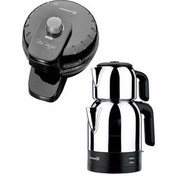 تصویر چای ساز A359 DEMKOLIK INOX و میا وافل مشکی KORKMAZ 