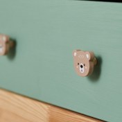 تصویر دستگیره چوبی تدی قهوه ای 