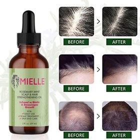 تصویر روغن ضد ریزش مو رزماری و نعناع میله (اورجینال آمریکایی) Mielle Organics Rosemary Mint Scalp & Hair