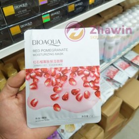 تصویر ماسک صورت نقابی سفت کننده انار بیوآکوا Bioaquoa Lifting Pomegranate Sheet Mask