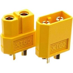 تصویر تبدیل کانکتور XT60 (نری) به T-connector (مادگی) AMASS XT60-D XT60 MALE TO T PLUG FEMALE CONNECTOR CONVERTER ADAPTER for RC Lithium Polymer Battery