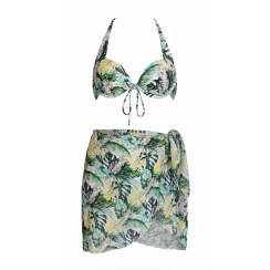 تصویر مایو زنانه سه تیکه جنگل استوایی 