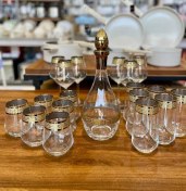 تصویر ست تنگ و لیوان و گیلاس طلاکوب ۶ نفره arrow Ricco 