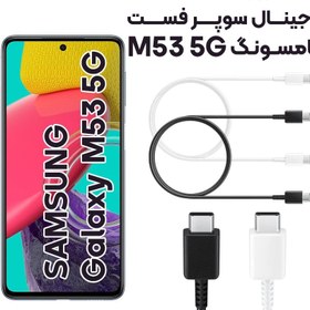 تصویر کابل شارژر سامسونگ M53 از نوع 2 سر تایپ C 