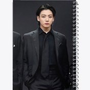 تصویر دفتر نت موسیقی 100 برگ خندالو طرح جونگ کوک Jungkook گروه بی تی اس BTS 