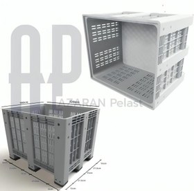 تصویر باکس پالت پلاستیکی دورباز Plastic pallet box