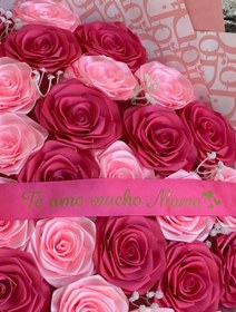 تصویر دسته گل روبانی 