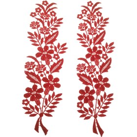 تصویر اپلیکه لباس مدل جفتی کد Y7009 