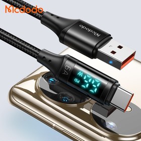 تصویر کابل تبدیل USB به USB-C مک دودو مدل CA-108 طول 1.2 متر Mcdodo USB to USB-C Data Cable