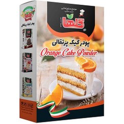 تصویر پودر کیک پرتقالی جعبه ای 450 گرمی گلها 