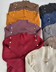 تصویر ژاکت بافت سه دکمه پاریز 