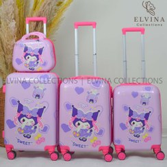 تصویر چمدان دخترانه کرومی کد ۱۳۸۹ 