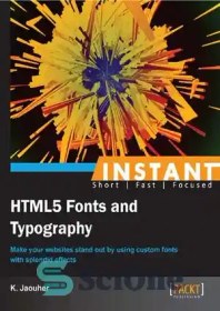 تصویر دانلود کتاب Instant HTML5 Fonts and Typography - فونت و تایپوگرافی فوری HTML5 