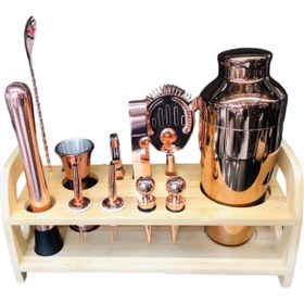 تصویر ست بار سرد رزگلد 11 پارچ 