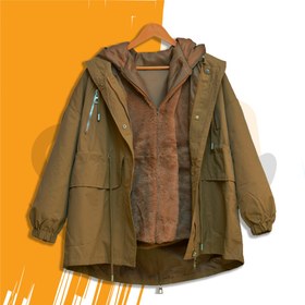 تصویر کاپشن برزنت دوتکه Tarpaulin Jacket