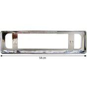 تصویر قاب زیر پلاک اسپرت خودرو طرح استیل کد 2068 