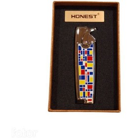 تصویر فندک HONEST طرح موزاییکی 