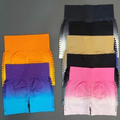 تصویر شلوارک ورزشی زنانه مدل سیملس زاپدار آمبره کد 0619 