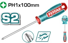 تصویر پیچ گوشتی توتال چهارسو 100 میلیمتری PH1 مدل TSDPH1100 