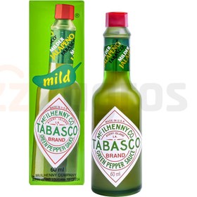 تصویر سس فلفل سبز تاباسکو شيشه 60 ميل TABASCO مدل GREEN PEPPER SAUCE ا Tabasco Green Pepper Sauce 60ml‏ Tabasco Green Pepper Sauce 60ml‏