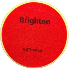 تصویر پد پولیش نرم روتاری زرد 6 اینچ برایتون Brighton yellow pad 160 