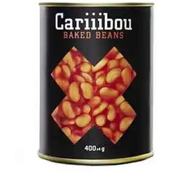 تصویر کنسرو لوبیا چیتی کاریبو 400 گرمی 