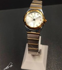 تصویر ساعت امگا کانسیلیشن زنانه نقره ای طلایی (OMEGA) 