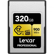 تصویر حافظه لکسار Lexar 320GB CFexpress Type A Card GOLD 