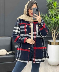 تصویر شکت دو جیب دکمه چوبی کد 4023 