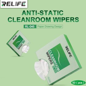 تصویر دستمال تمیز کننده ال سی دی 50 عددی ریلایف RL-045 RL-045WIPER CLEANER